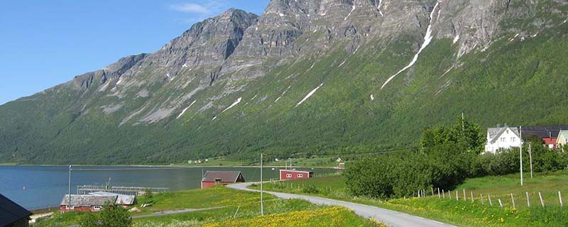 Summer rises up Klemmartindan (From Fevika, Norway)