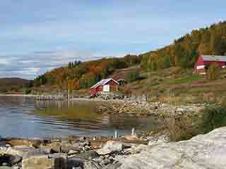 Rustic Norwegian boathouse and farm (Near Spilderbukta, Norway)