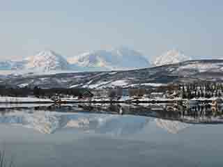 Sublime winter morning mirror fjord 2 (Near Mestervik, Norway)