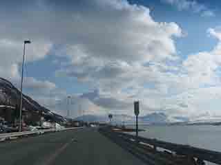 Speed camera limits takeoff to the sky (Tromsdalen, Norway)