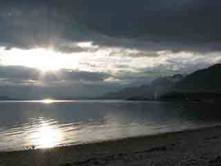 Glorious late-night grayscale sunset (From near Sand, Norway)