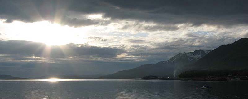 Glorious late-night grayscale sunset (From near Sand, Norway)