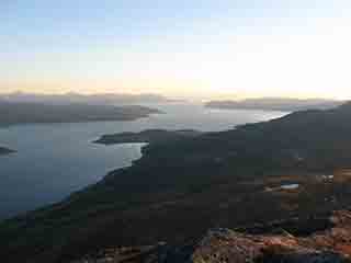 Follow the fjord to the ocean (From Mortenhalsskolten, Norway)