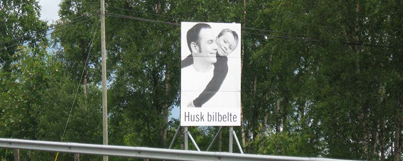 Husk bilbelte (Remember seat belt) 3 (Nordkjosbotn, Norway)