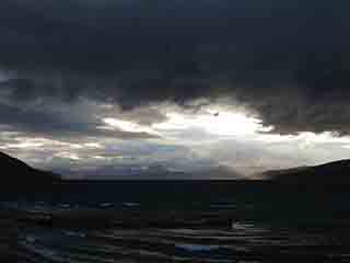 He lights the way through the storm (From near Vikran, Norway)