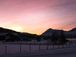 Jupiter yellow-spot sunset (From Sand, Norway)