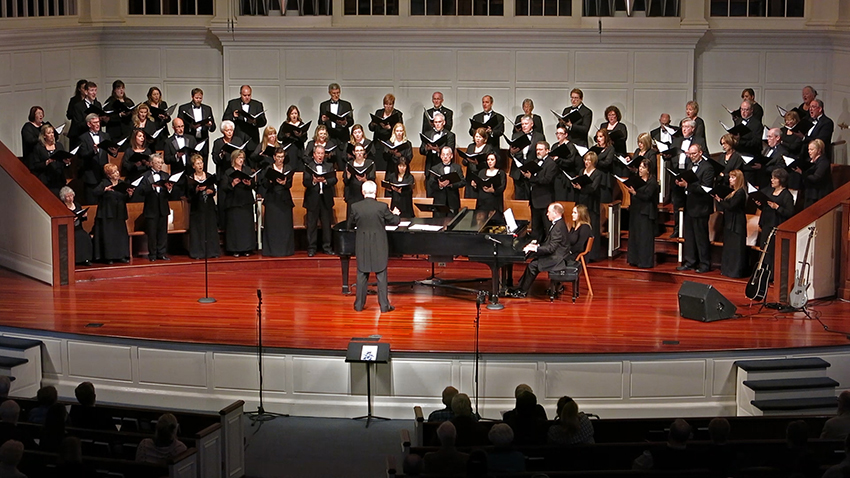 The Glen Ellyn-Wheaton Chorale performs The Cloths of Heaven by René Clausen (Wheaton, IL, USA)