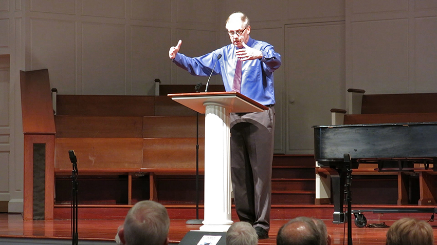 René Clausen speaks on compositional process, The Cloths of Heaven (Segment 3) (Wheaton, IL, USA)
